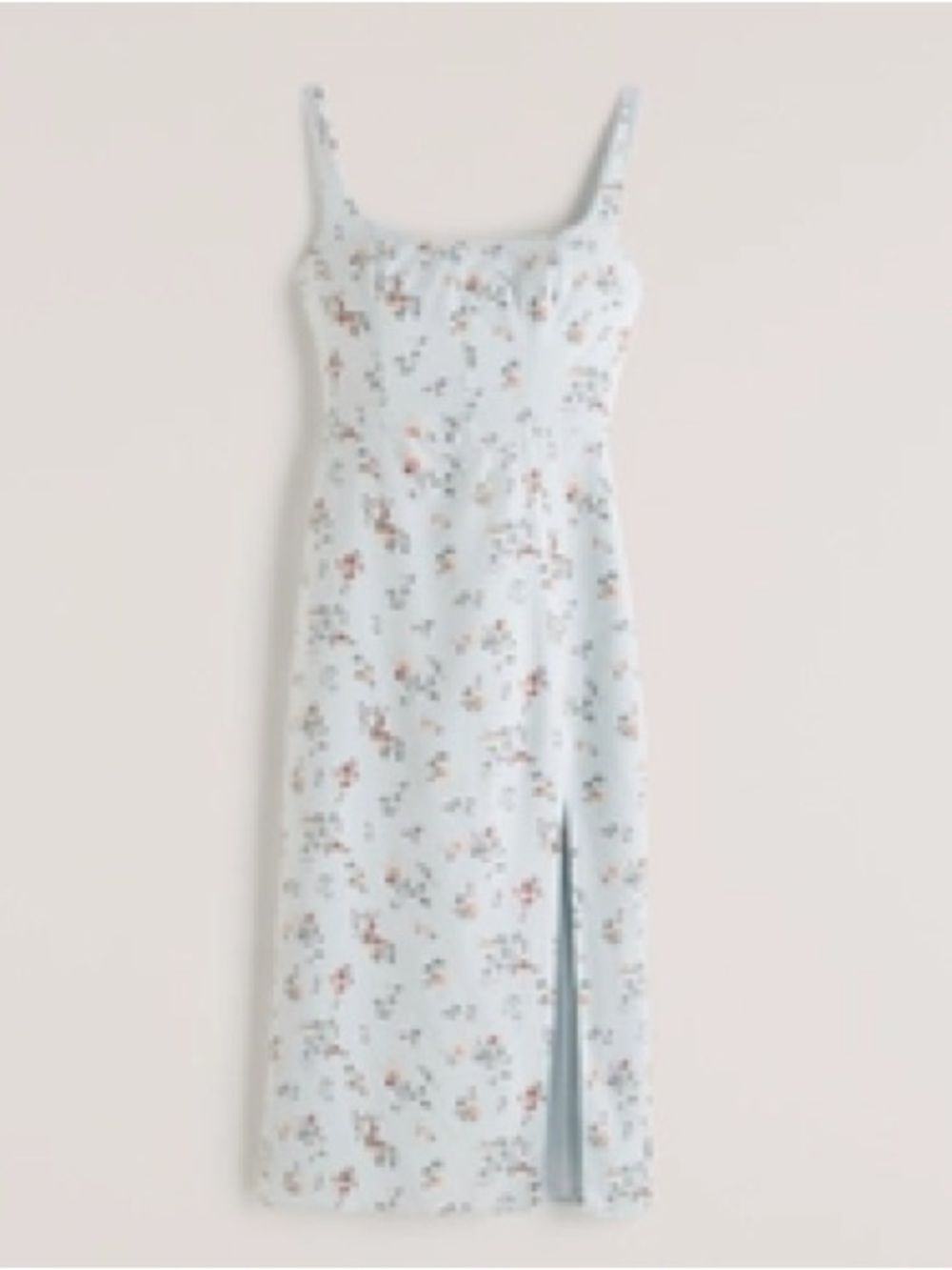 Abercrombie & Fitch Light Blue Floral Midi Slip Dress